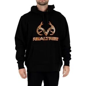 Realtree Men's Black Camo Hoodie